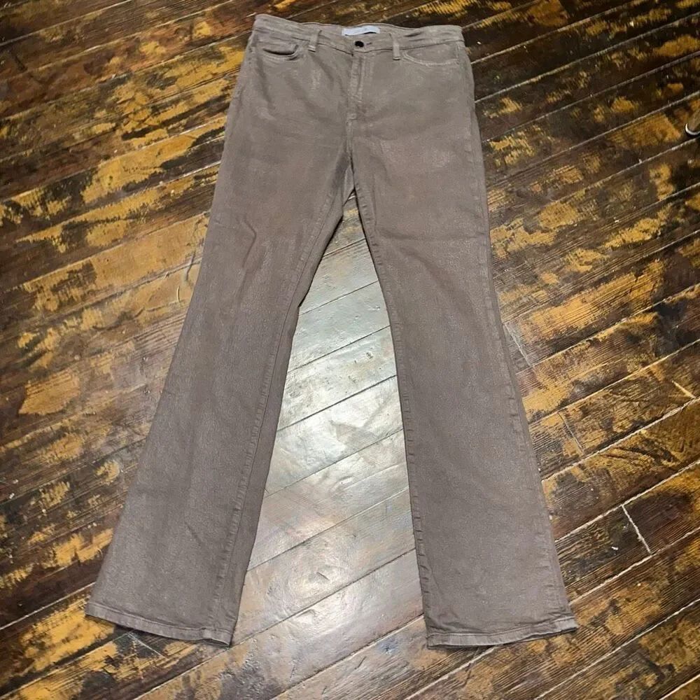 Joe’s Jeans coated bootcut western brown size 31  jeans